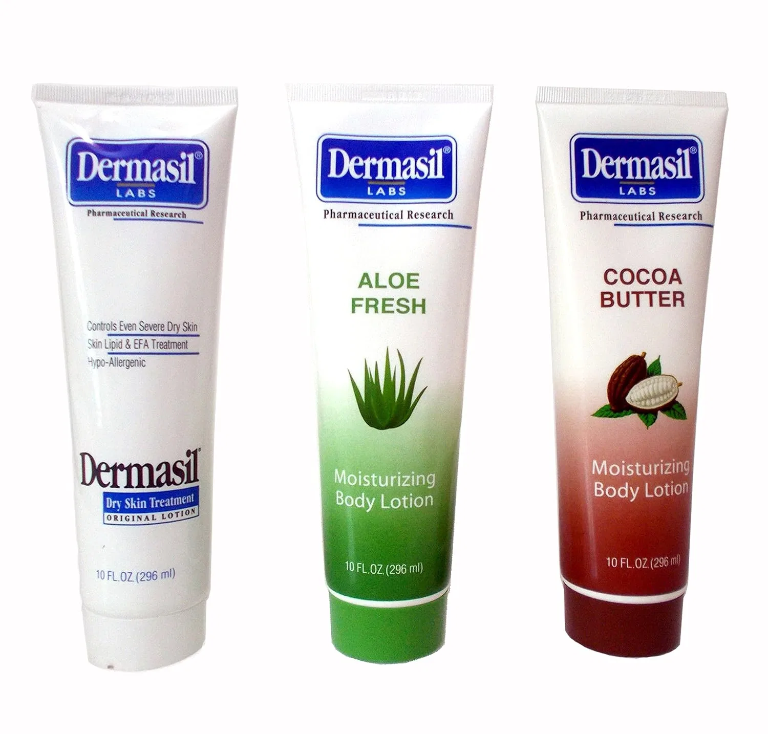 Лосьон для тела Dermasil, 3 шт. по 236 мл, Какао-масло