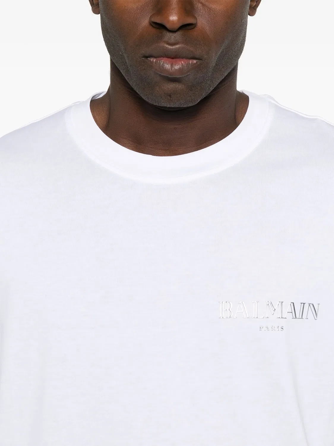 Футболка Vintage Gel-Logo Balmain, белый — фото 4
