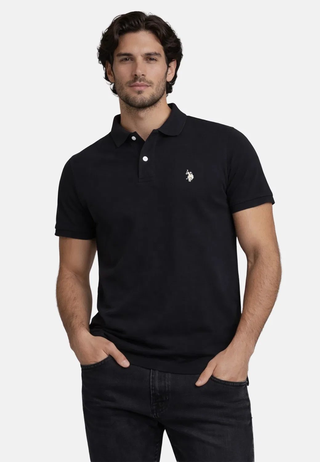 Мужское поло U.S. POLO ASSN. P029, Black