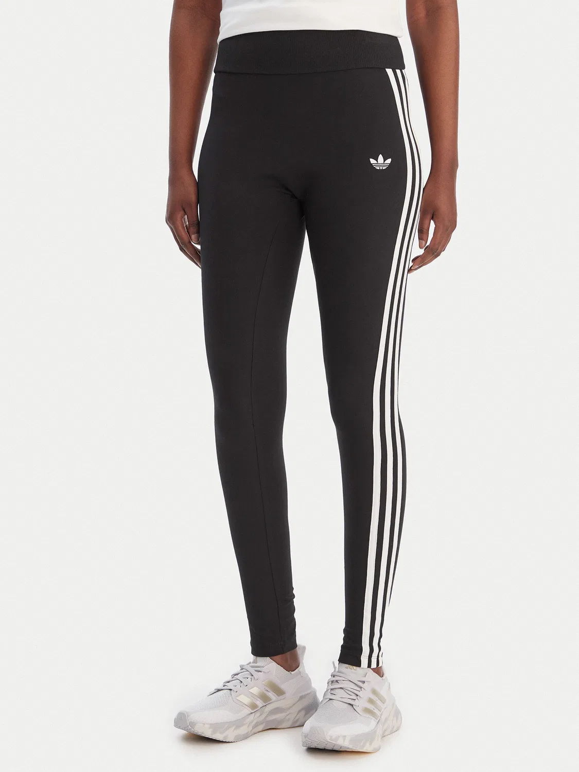 Женские леггинсы облегающего кроя Adidas, черный