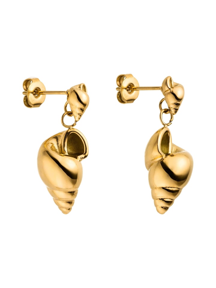 

PURELEI Серьги цвета морской пены в золоте