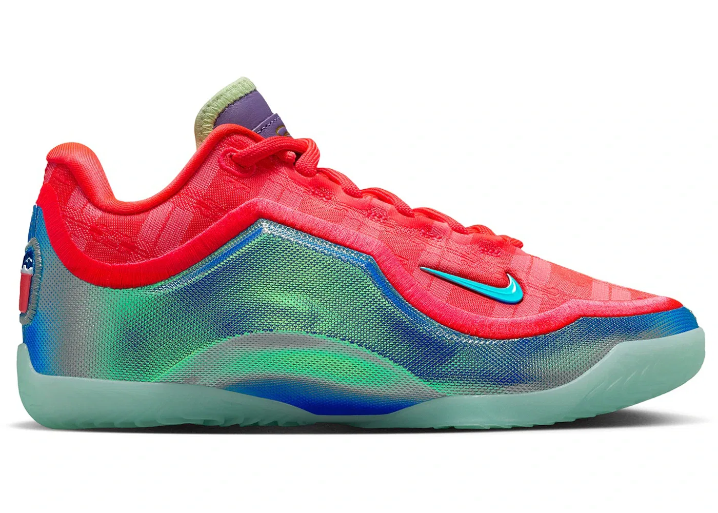 Детские кроссовки для мальчиков Nike LeBron 23, Bright Crimson/Multi-Color/Dusty Amethyst/Barely Volt/Mint Foam/Gym Red