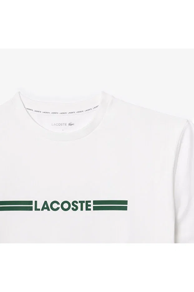 Пижама женская Lacoste 737 White с принтом, короткий рукав — фото 2