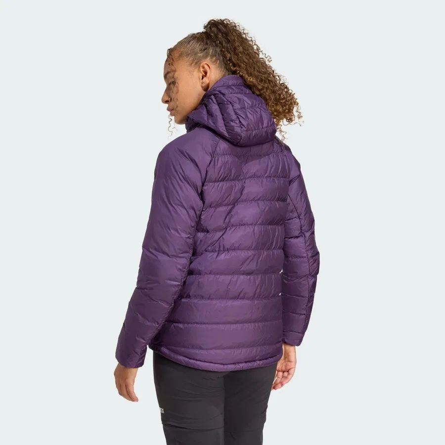 Женский утепленный пуховик с капюшоном Terrex Xperior ClimaWarm+ Down Hooded Jacket adidas, Фиолетовый — фото 2