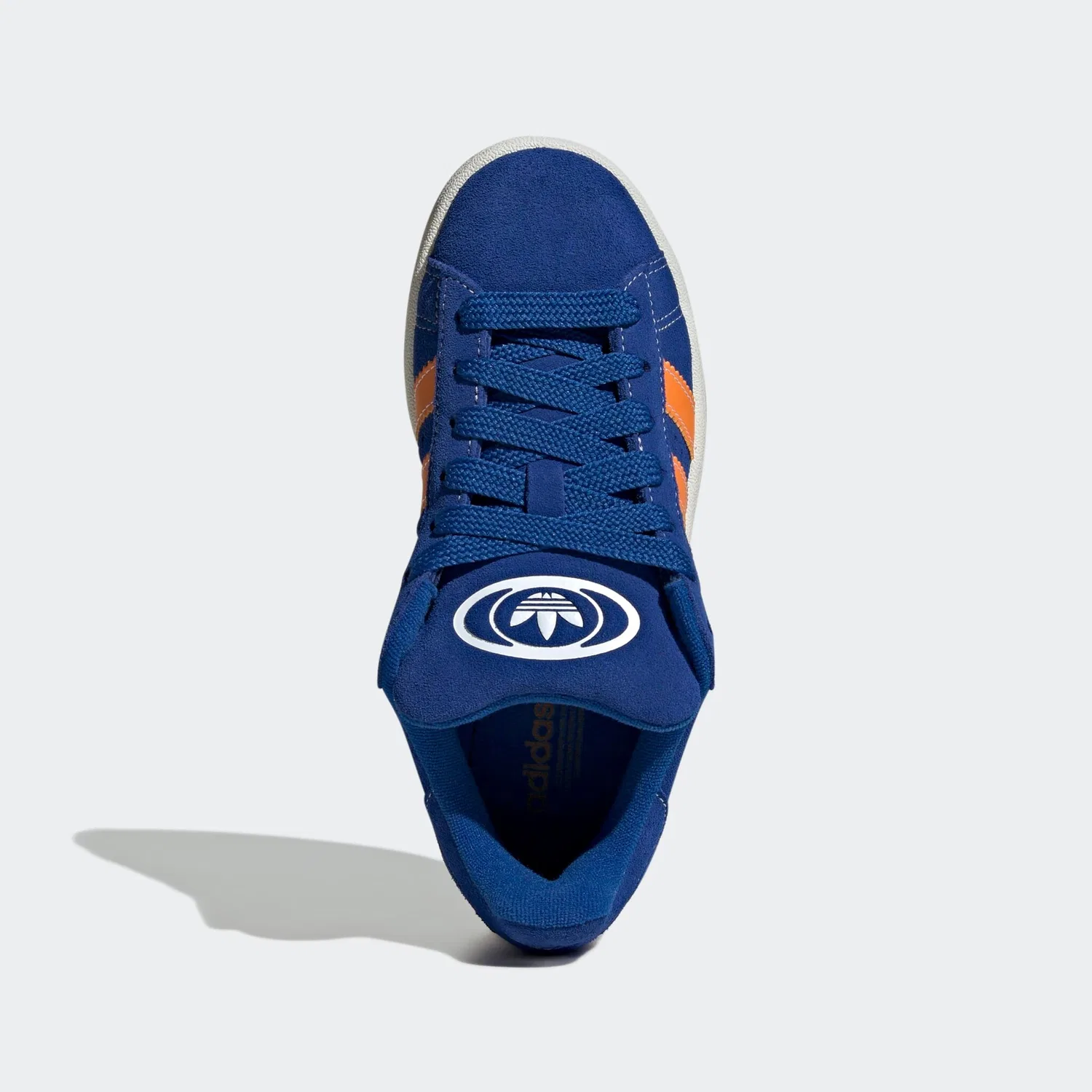 Детские кроссовки ретро-стиля Campus 00s Adidas Originals, Collegiate Royal / Bright Orange / Off White — фото 4