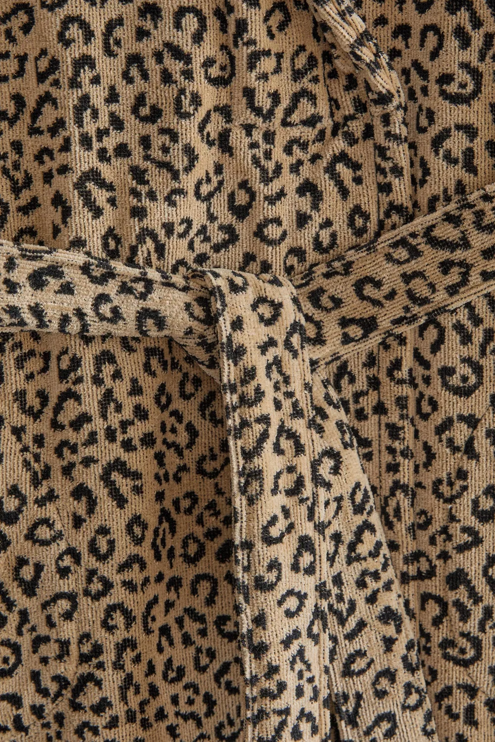 Велюровый халат с животным принтом ZARA, Leopard — фото 3