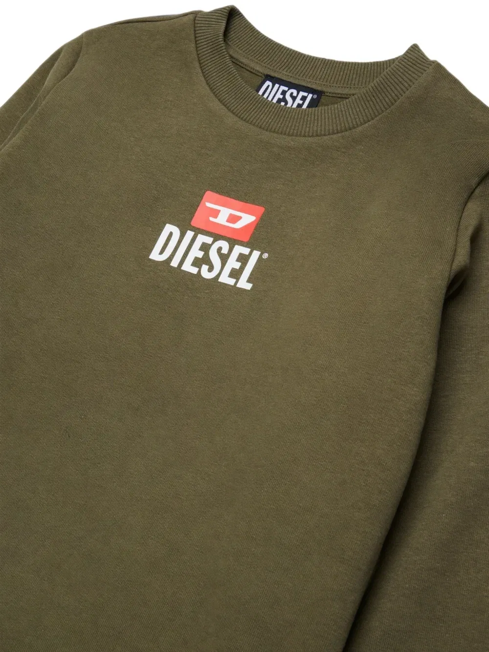 Спортивные штаны с логотипом Diesel Kids, зеленый — фото 4