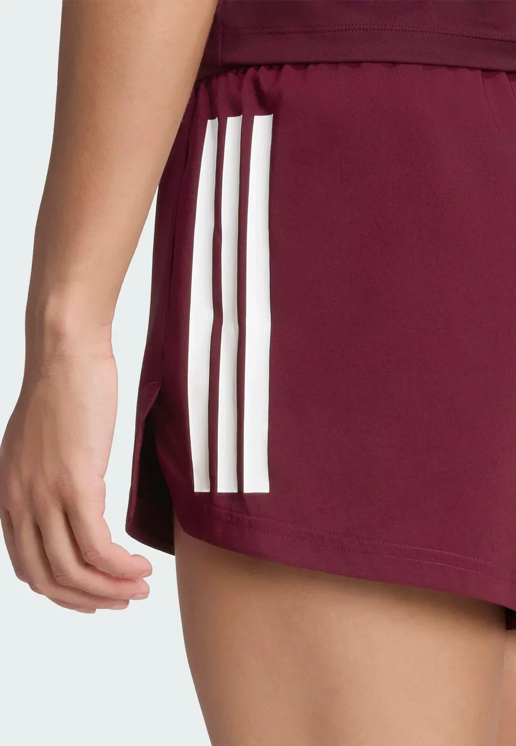 Спортивные шорты Hyperglam с тремя полосками Adidas Performance, Maroon — фото 4