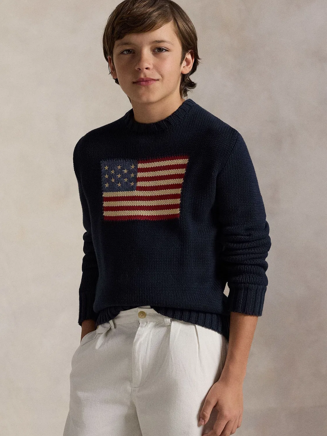 Джемпер с флагом Polo Ralph Lauren, синий