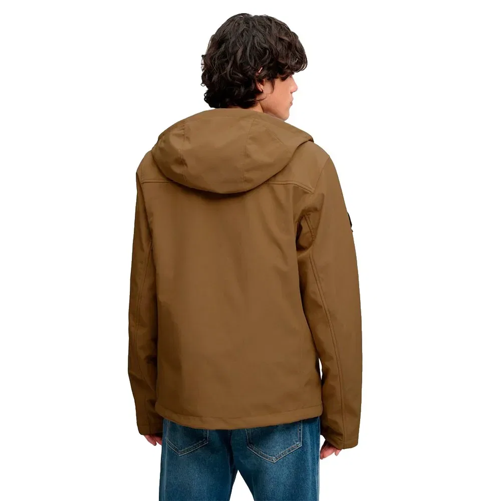 Мужская куртка с капюшоном Superdry Softshell Trekker, Brown — фото 2