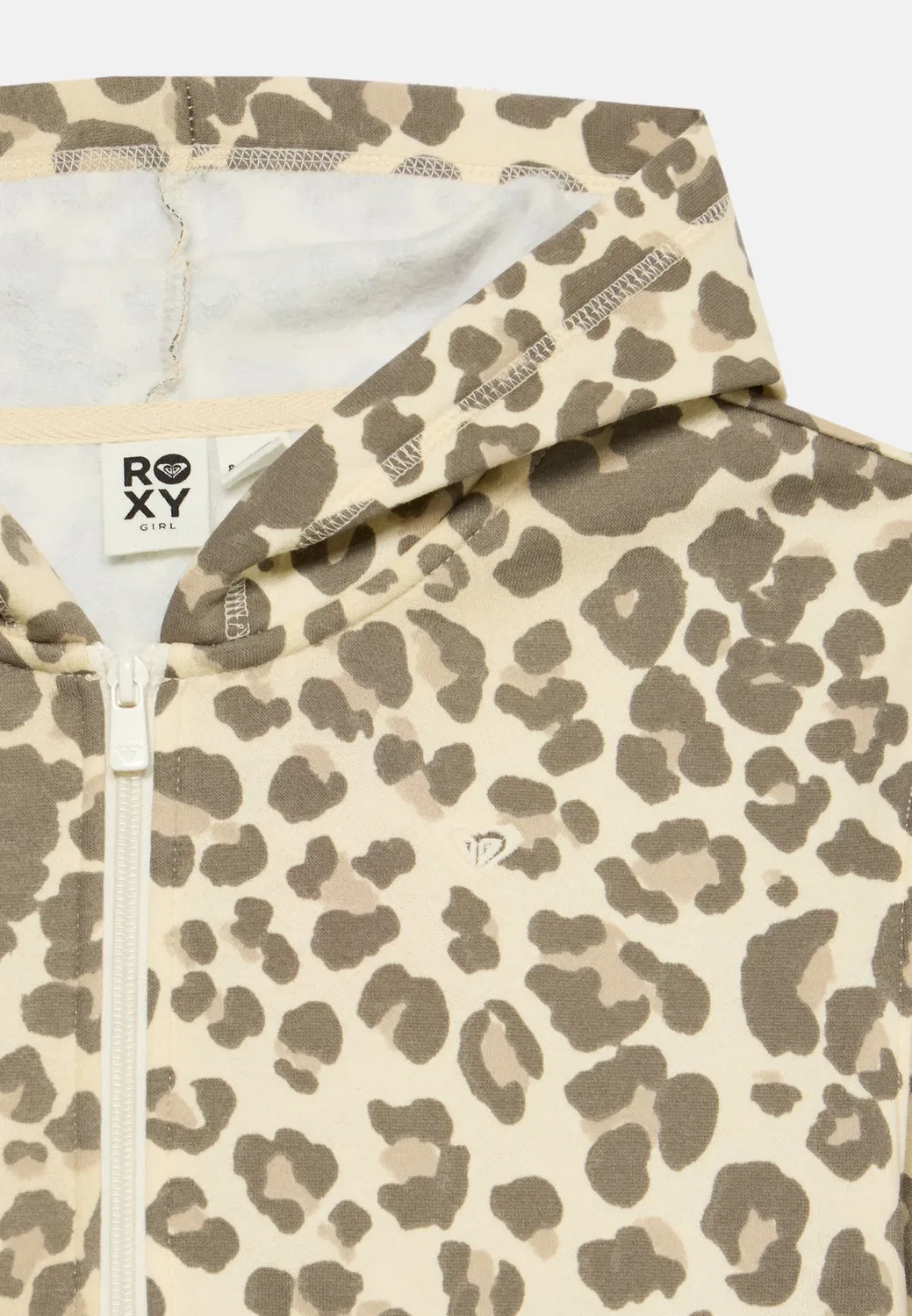 Двадцать пять hd (xygy) - толстовка на молнии Roxy, Beige — фото 4