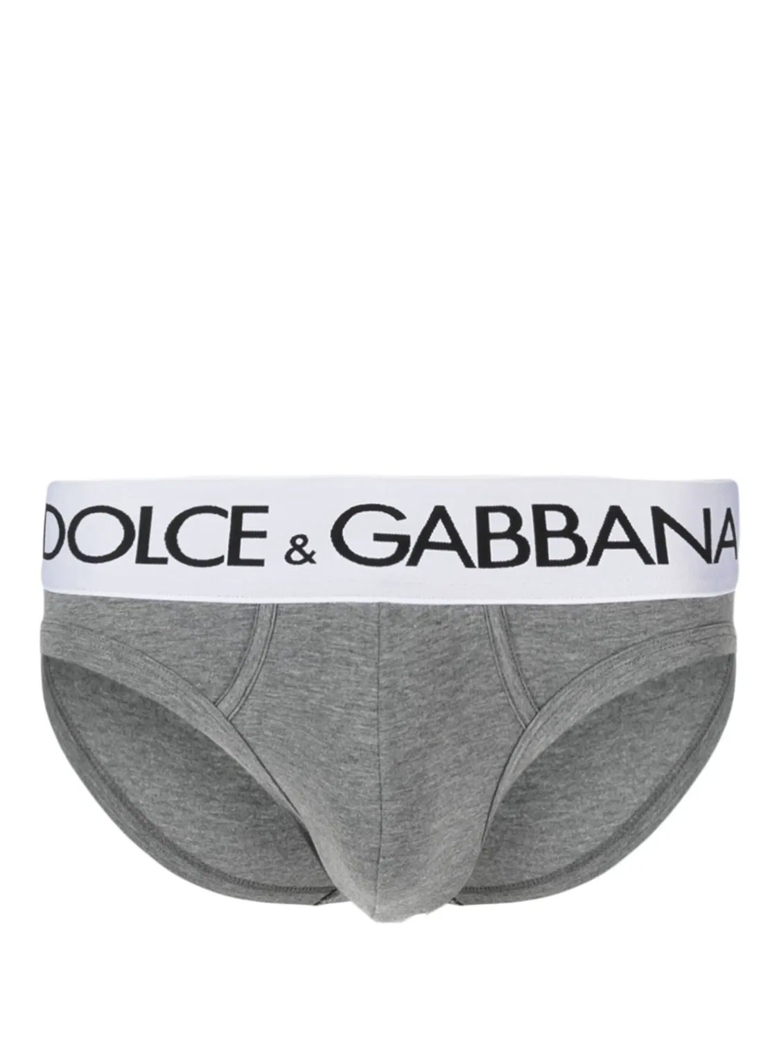 Трусы-слипы с логотипом на поясе Dolce & Gabbana, светло-серый