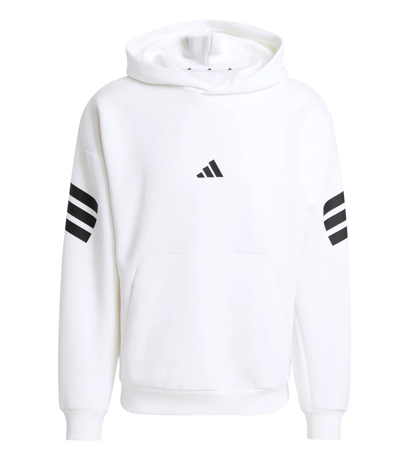 Мужское худи с тремя полосками Adidas, белый