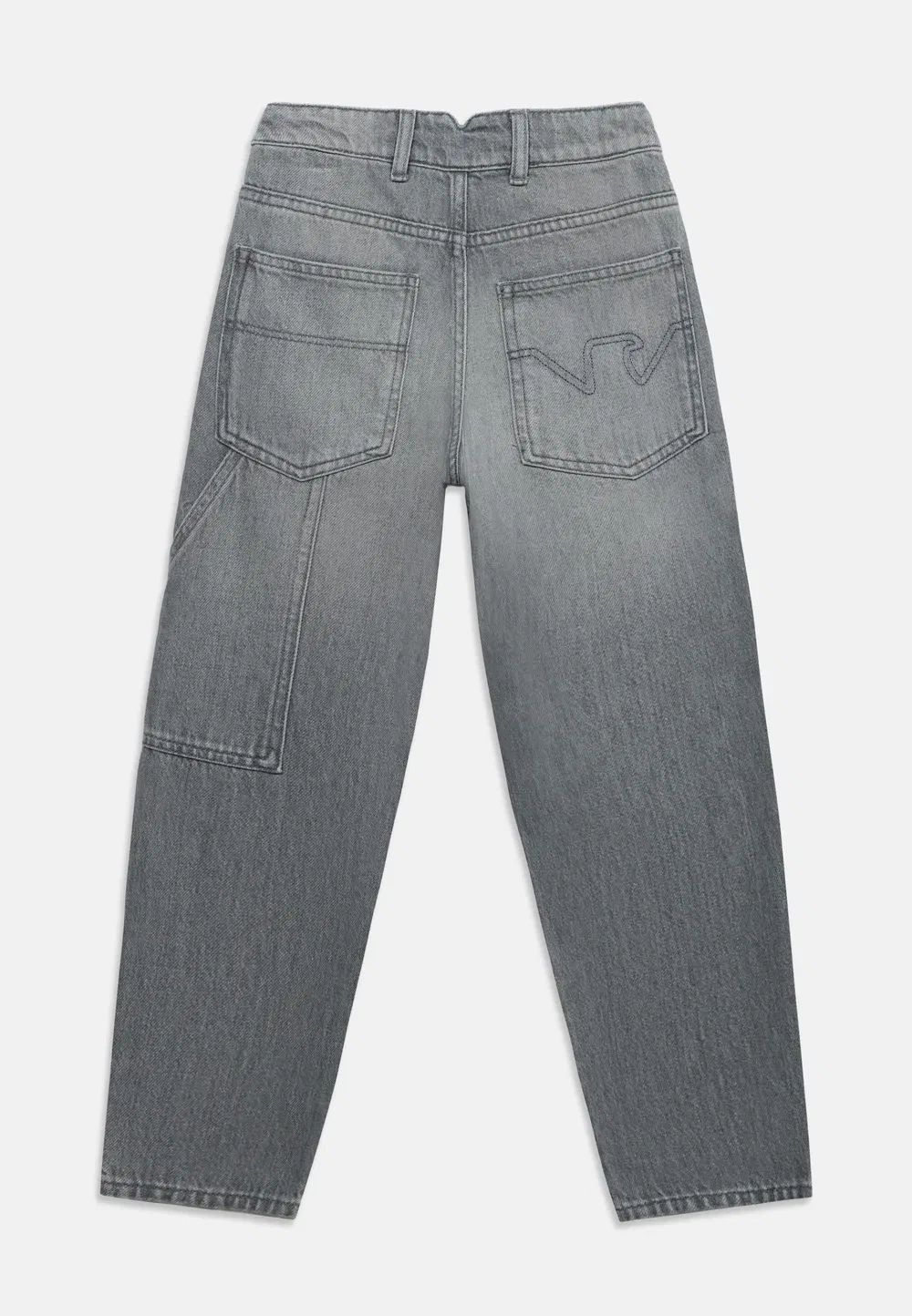 Джинсы унисекс с карманами, зауженный крой Emporio Armani, Denim Gray — фото 2