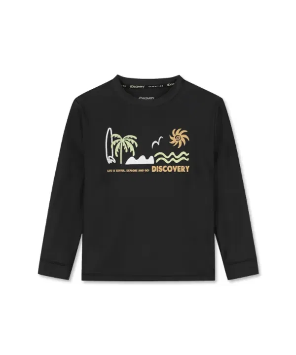 Футболка-рашгард детская Freshvent, Discovery Expedition, черный