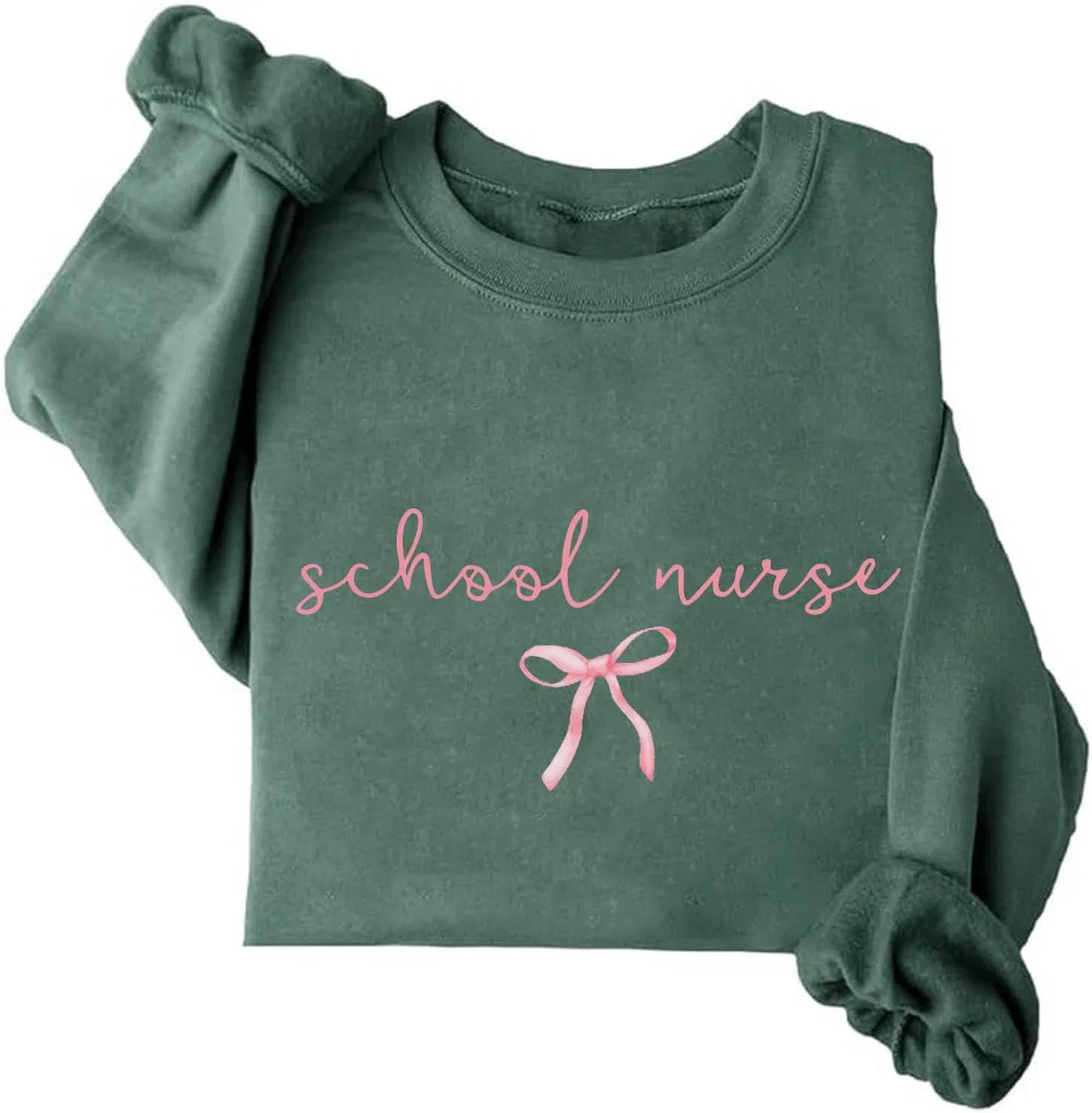 Женский свитшот с принтом School Nurse, зелёный