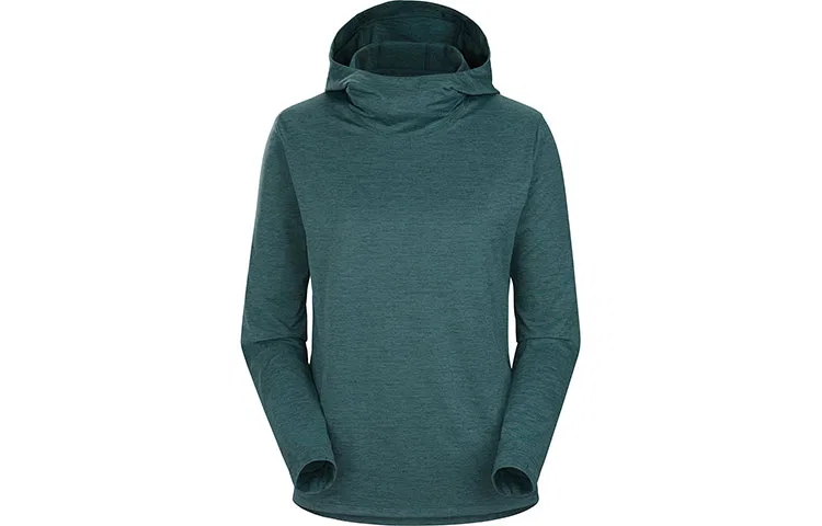 Женская куртка для защиты от солнца с быстросохнущей тканью Arcteryx, Sunrise Orange Gray/Horizon Heather — фото 4