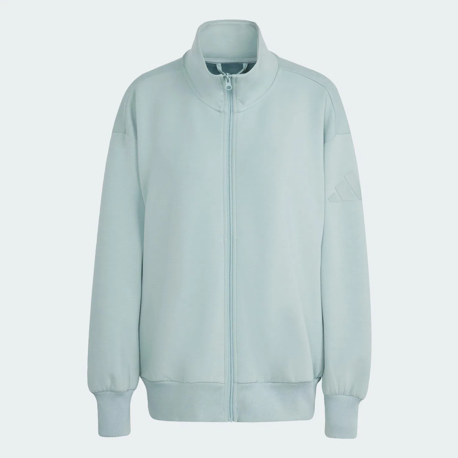 Женская куртка свободного кроя Soft Lux Jacke Adidas, Hellgrun — фото 2