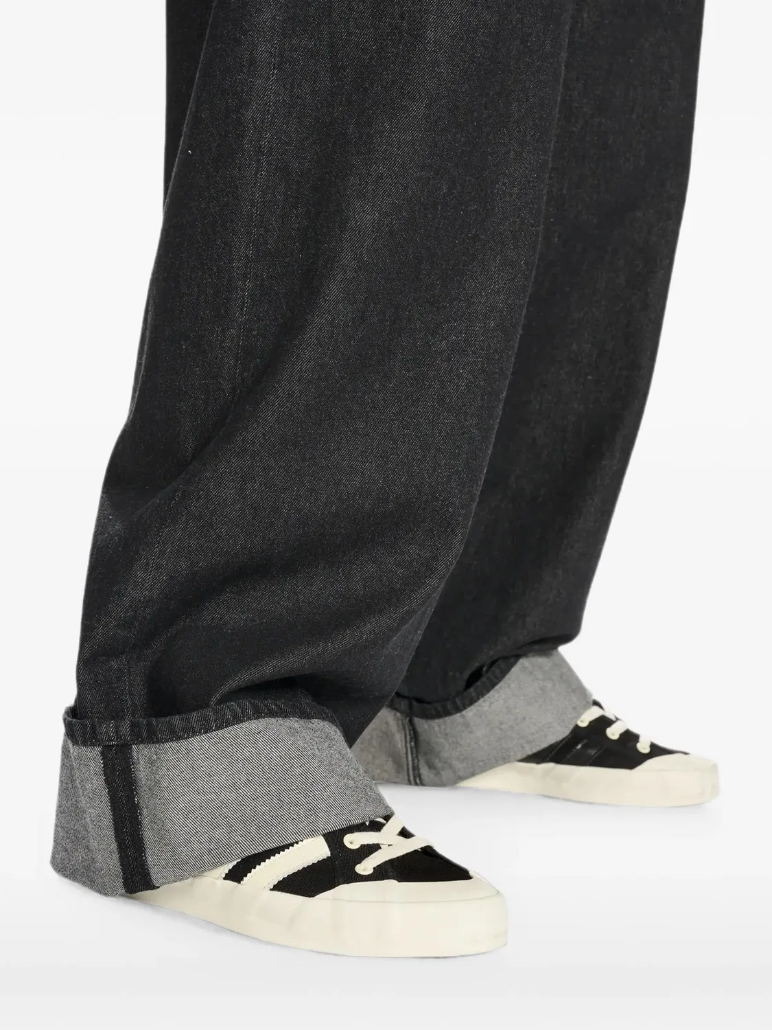 Джинсы из денима, черные Adidas, черный — фото 3
