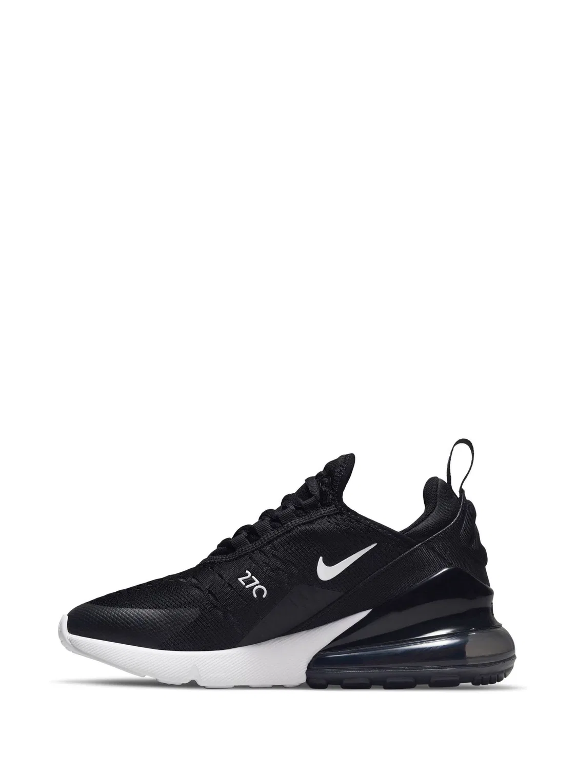 Кроссовки Nike Air Max 270 для старших мальчиков, черно-белые — фото 2