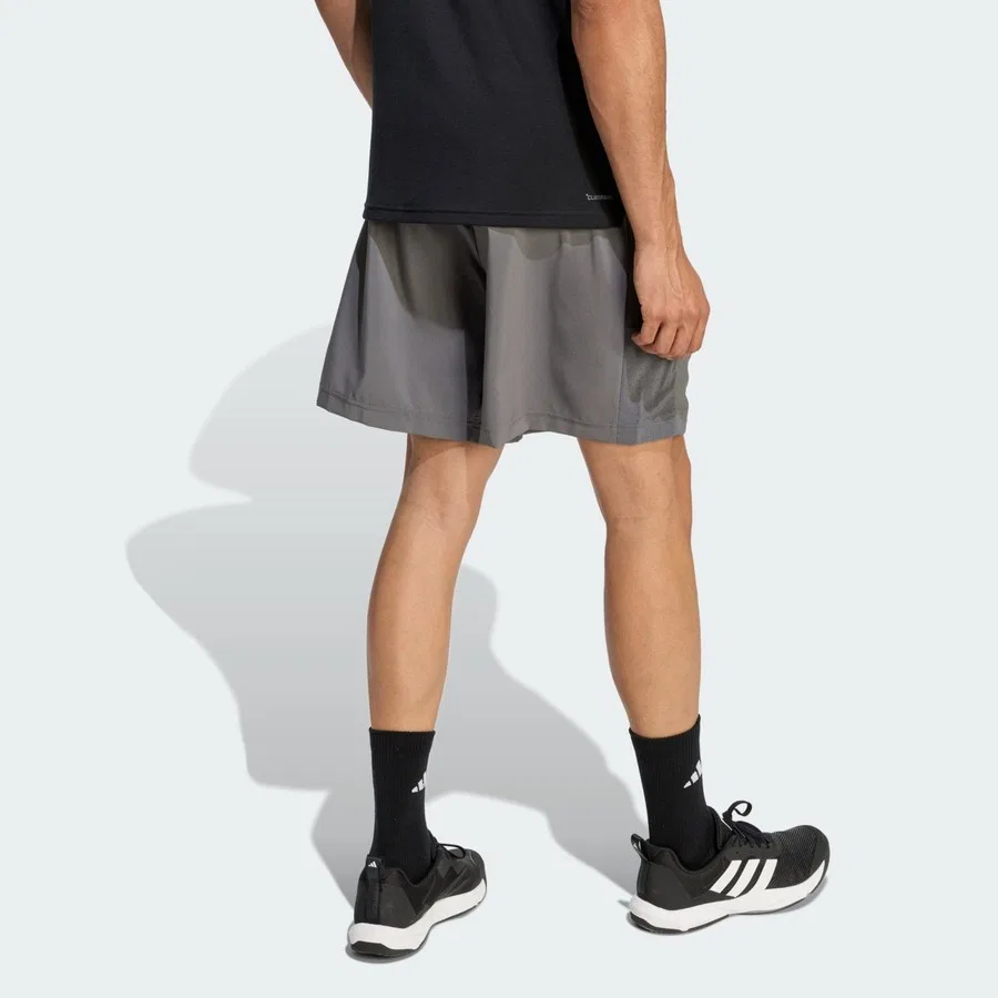 Шорты спортивные с принтом Performance Workout Essentials Base Woven Short adidas, Темно-синий — фото 2