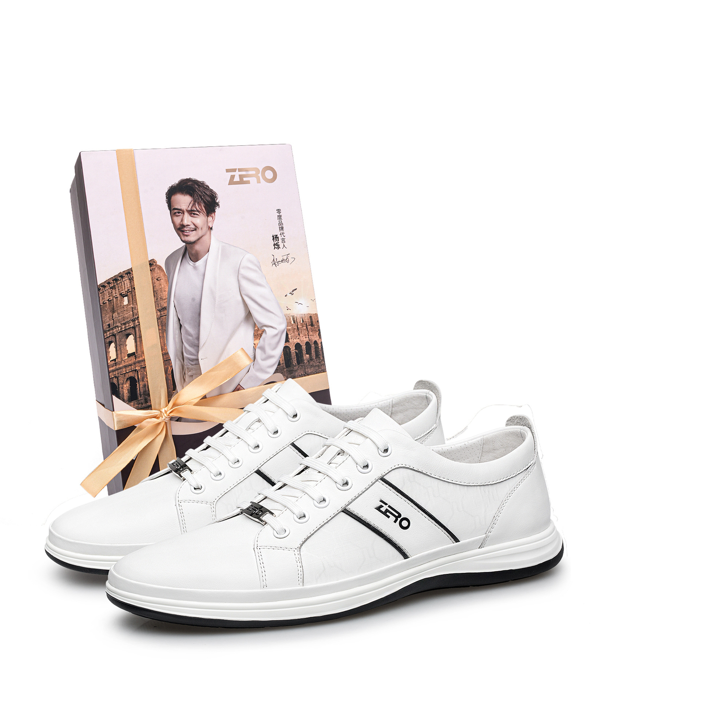 

ZRO Мужские скейтерские кеды низкие бело-черные, цвет White (Subscribe to The Store and Contact Customer Service, Comes with Cleaner)