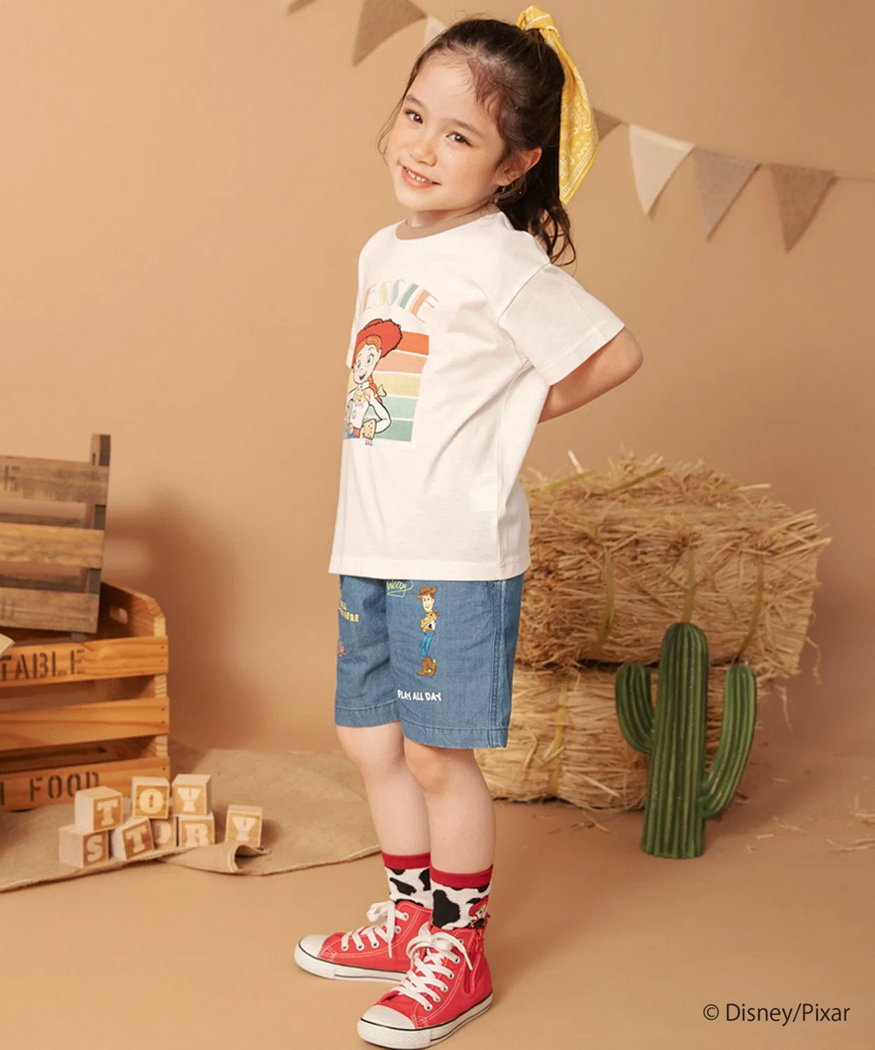 Детские джинсы с принтом Toy Story, модель Denim Pants, branshes, Colorful — фото 4