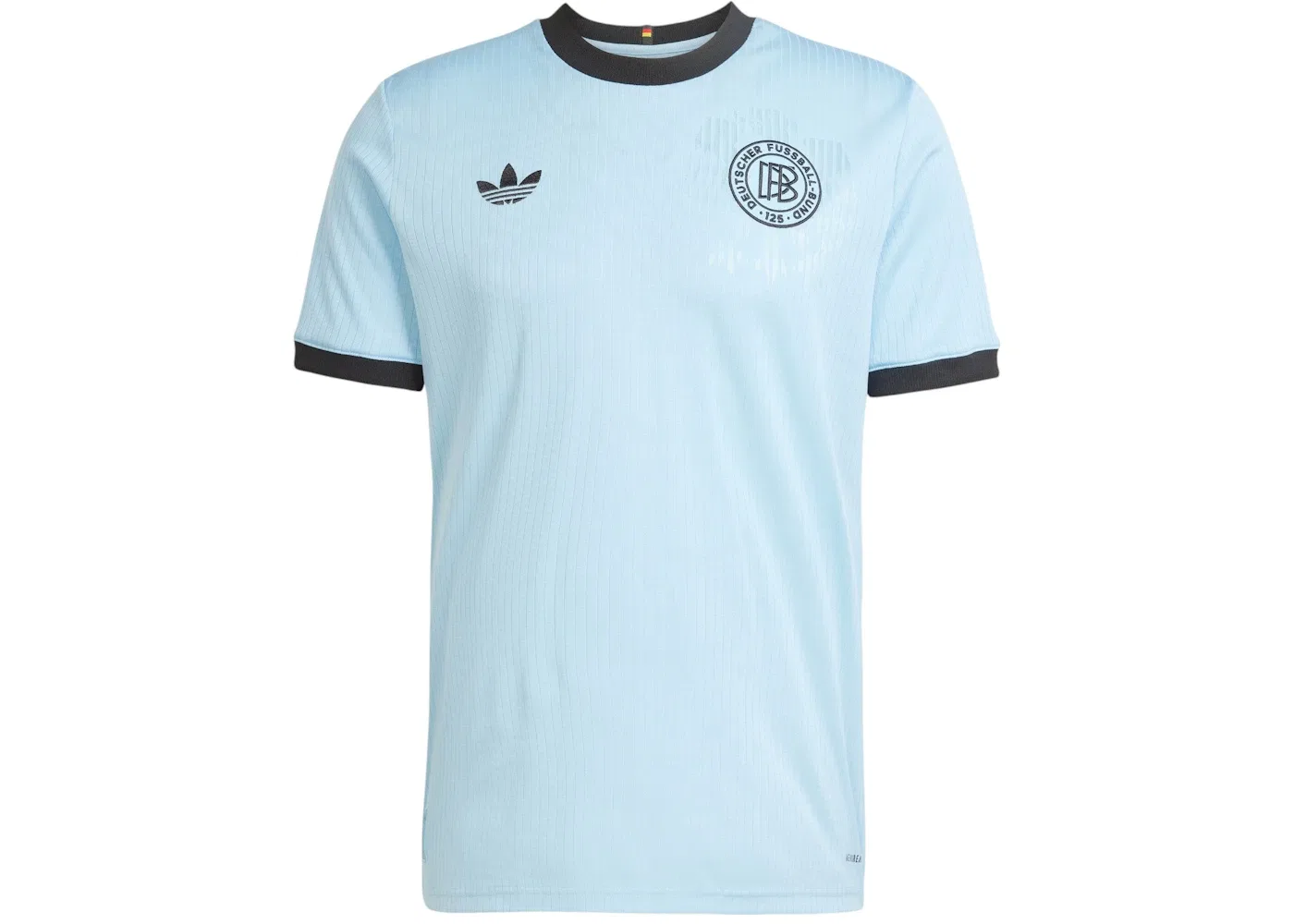 Мужская футболка с принтом Jersey Adidas, Clear Blue Black