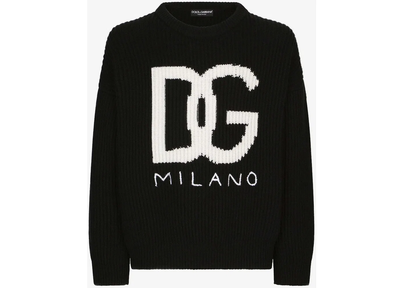 Мужской джемпер с круглым вырезом Dolce & Gabbana Jumper, Black