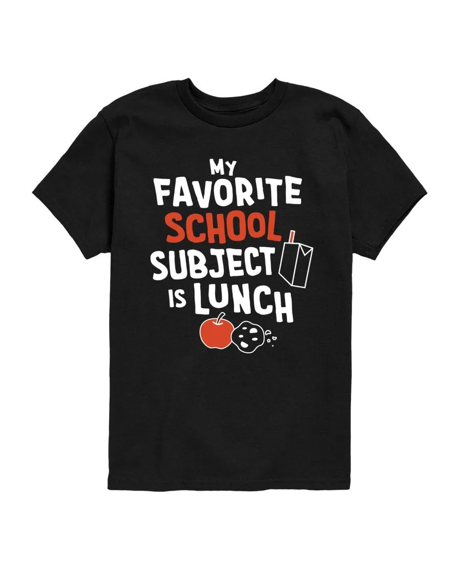 Футболка с коротким рукавом My Favorite School Subject Is Lunch Hybrid, Black