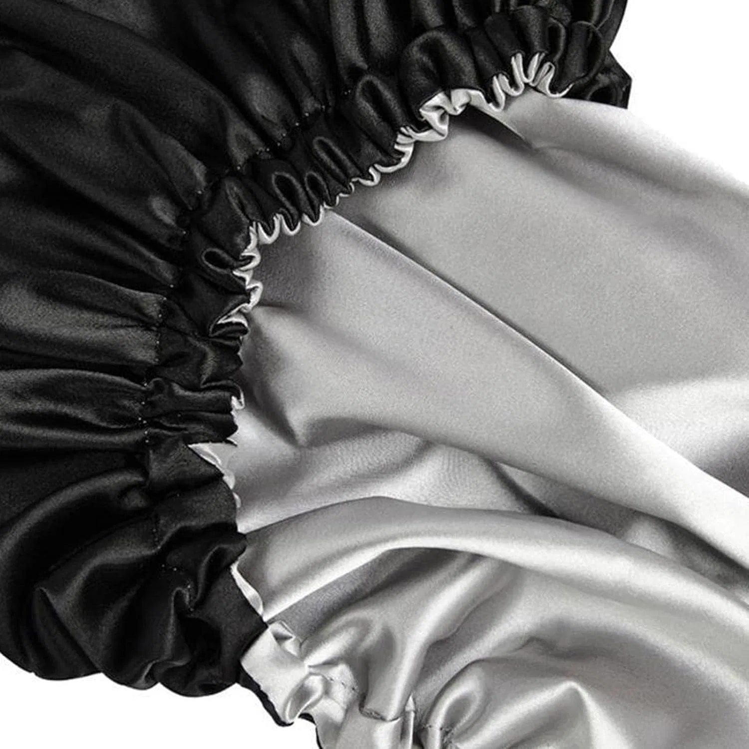 Двойная шапочка для душа, регулируемая, Satin, 32 см, Black Generic — фото 3