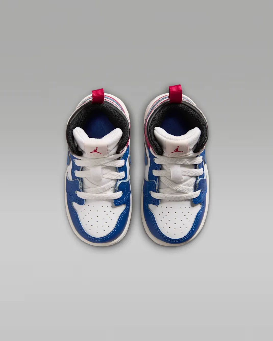 Детская/подростковая обувь Jordan 1 Mid, True Blue/Varsity Red/Black/Summit White — фото 4