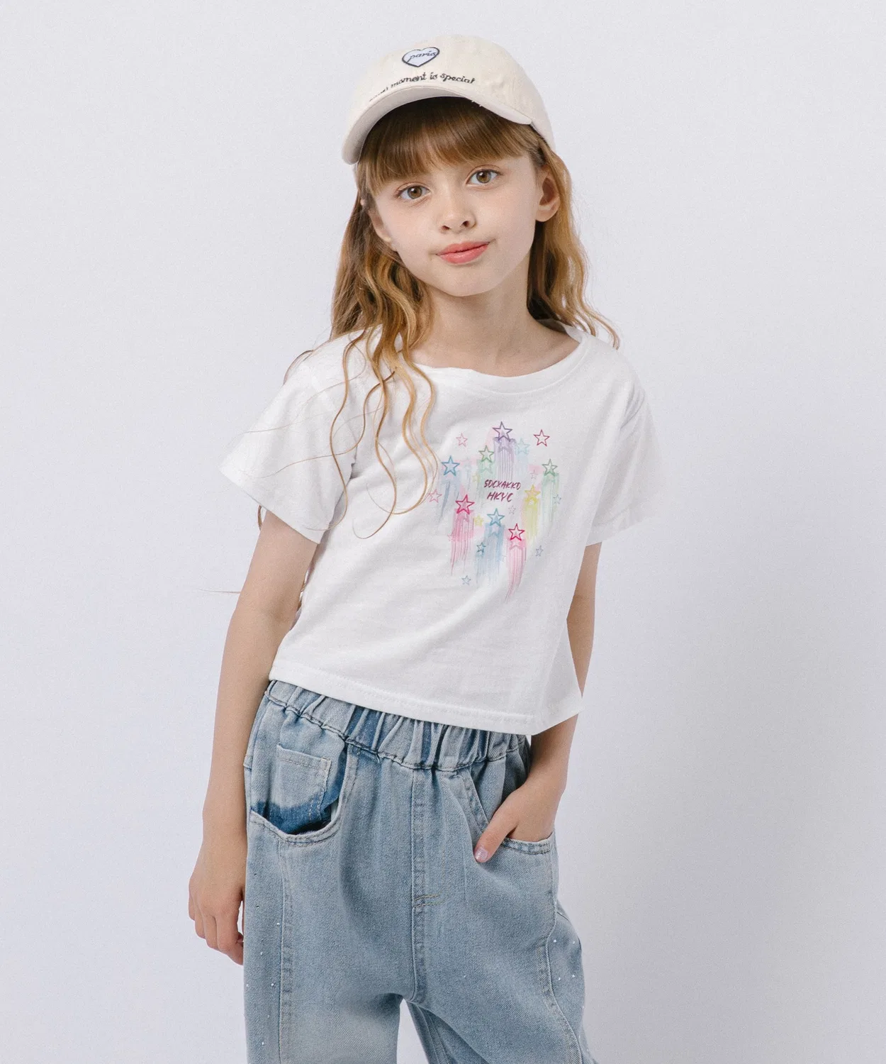 Детская футболка с принтом Pop Star Logo URBAN CHERRY, Black — фото 2