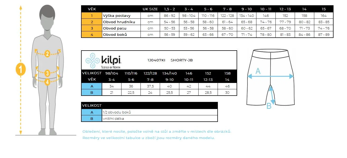Детские шорты из футера Kilpi SHORTY-JB, Hellgrau — фото 4