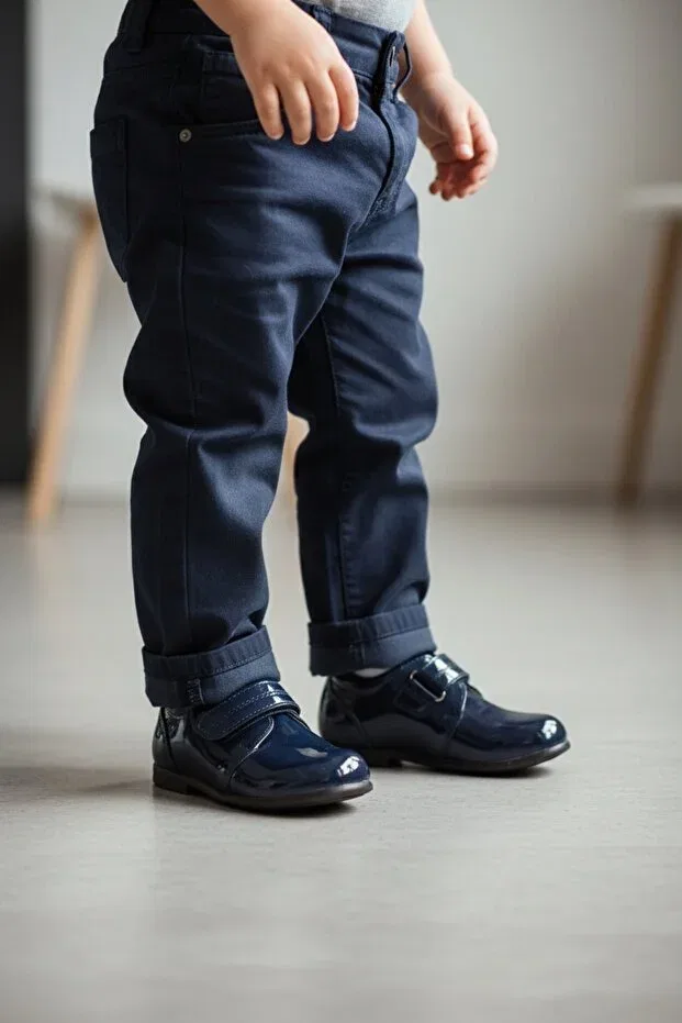 Детские туфли для мальчиков ортопедические Pediashoes, Navy Blue