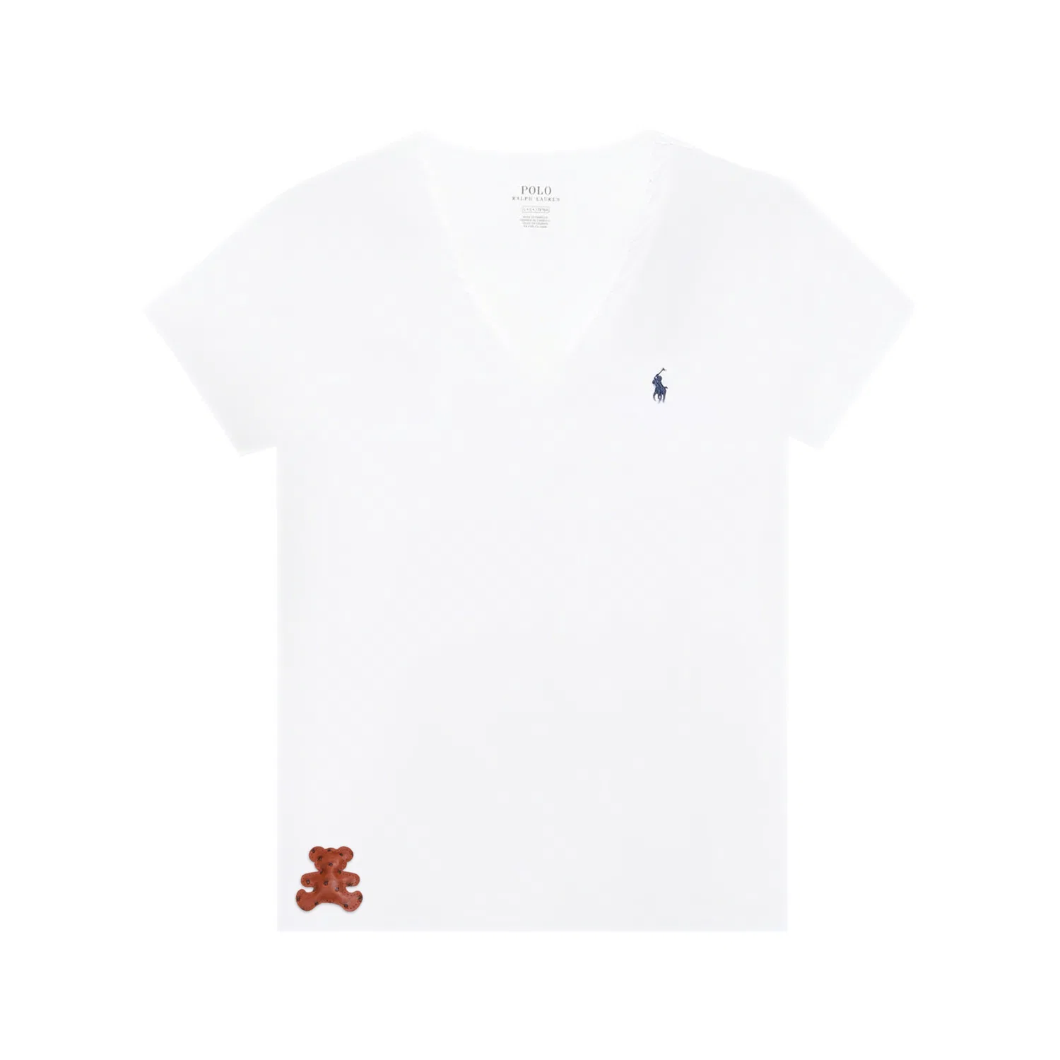 Футболка с вышивкой Polo Ralph Lauren, Apricot Blossom in The Light Rain — фото 3