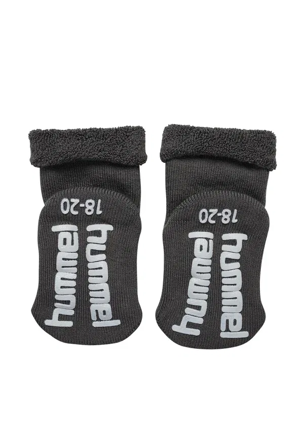 Набор из 3 нескользящих носков Hmlmini, унисекс Hummel, темно-серый — фото 3