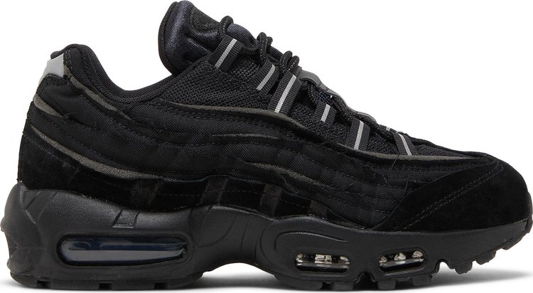 Кроссовки Nike Comme des Garçons x Air Max 95 'Black', черный - фото