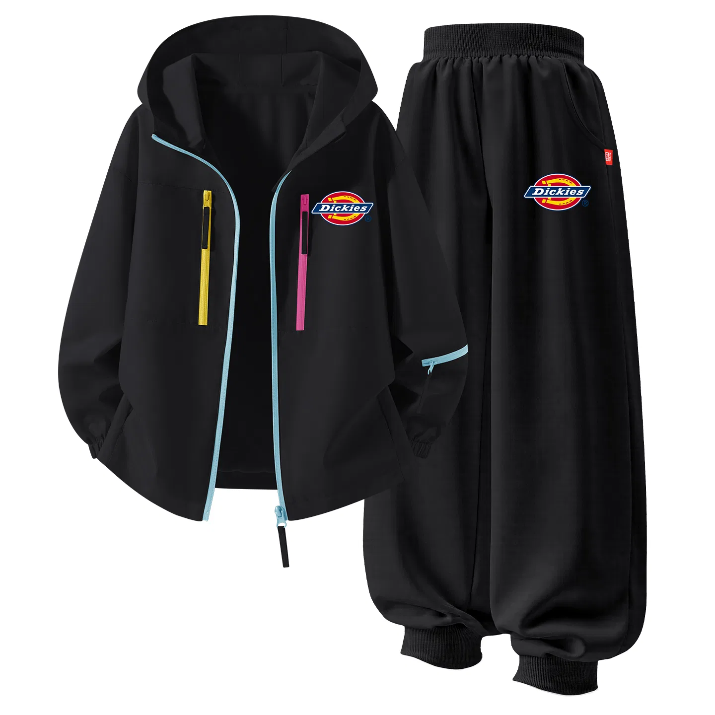 Детский спортивный костюм с капюшоном Dickies, Silicone Standard K Dahu Black+Standard K Thick Black