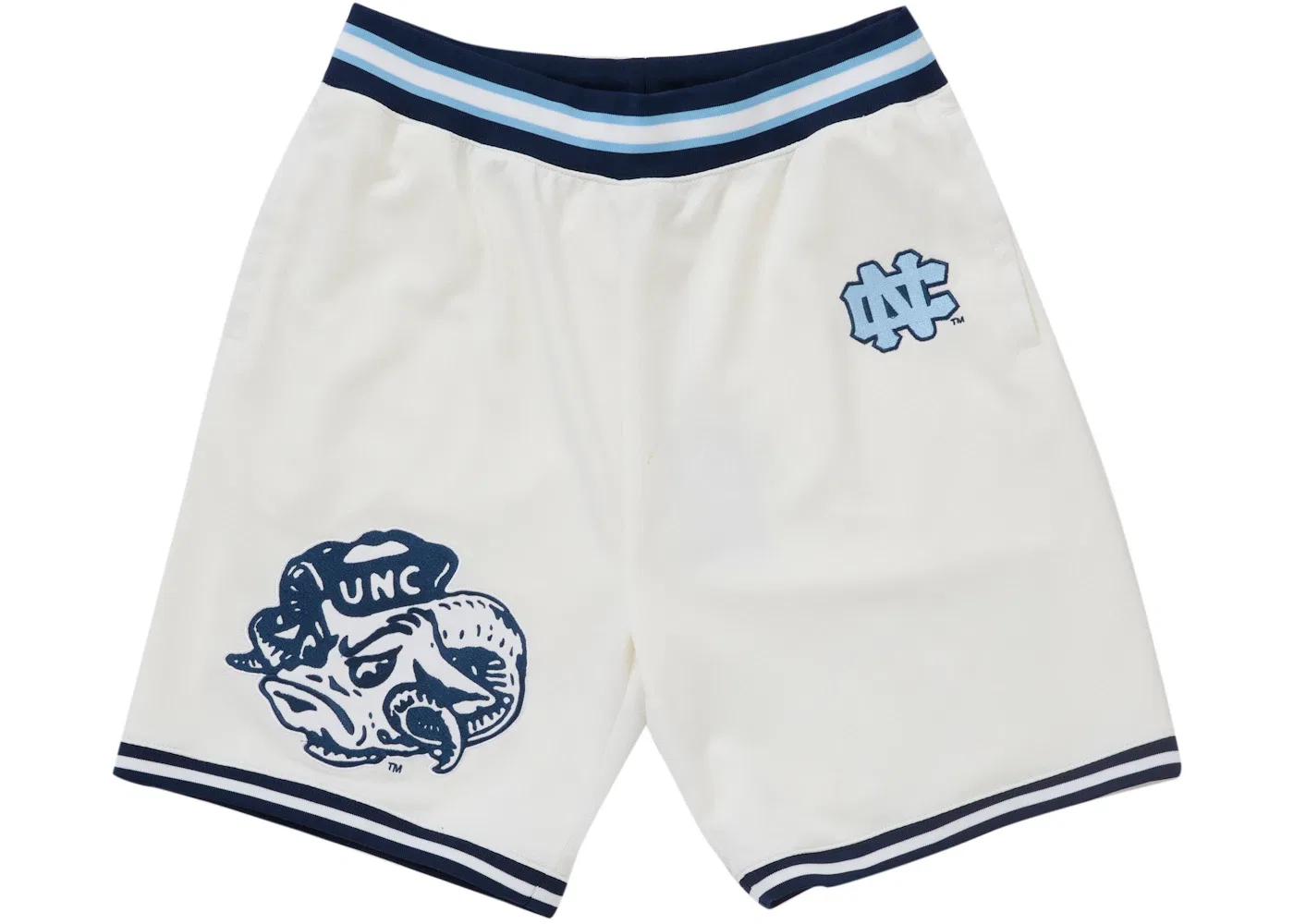 Мужские шорты с принтом Supreme Mitchell & Ness NCAA Basketball Short White