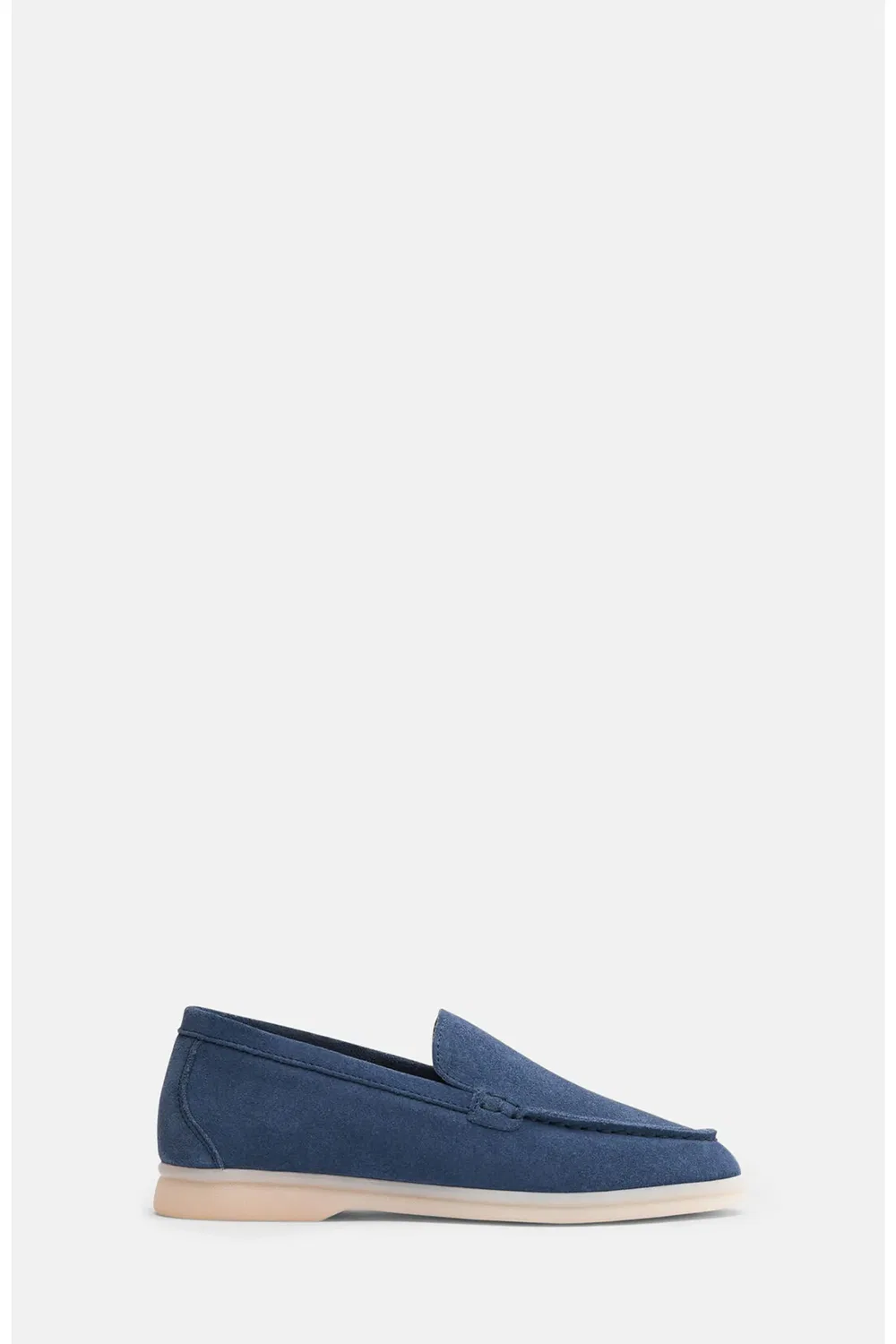 Туфли лоферы детские легкие Ludovico SCAROSSO, Steel Blue - Suede