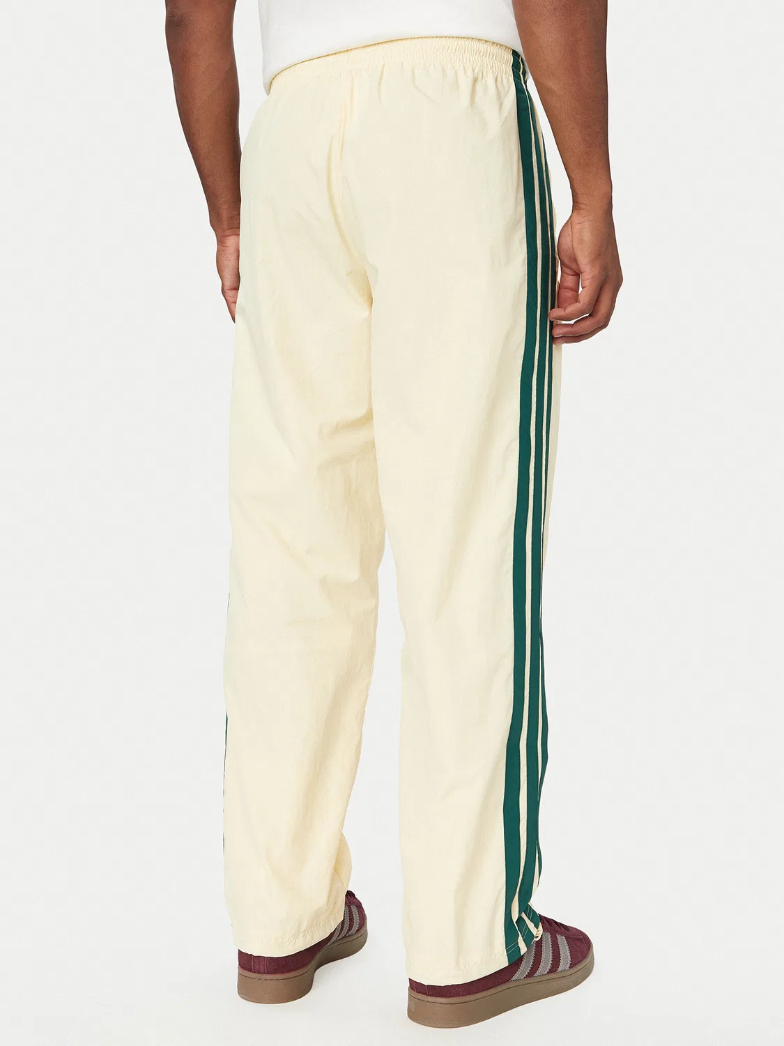 Мужские спортивные штаны стандартного кроя Cutline Track Tracksuit Bottoms Adidas, кремовый — фото 3