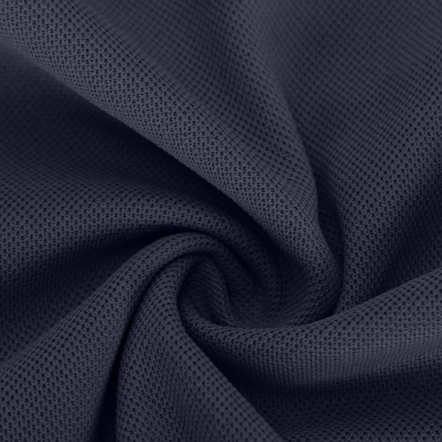 Мужская классическая рубашка с коротким рукавом Solid, Navy — фото 3