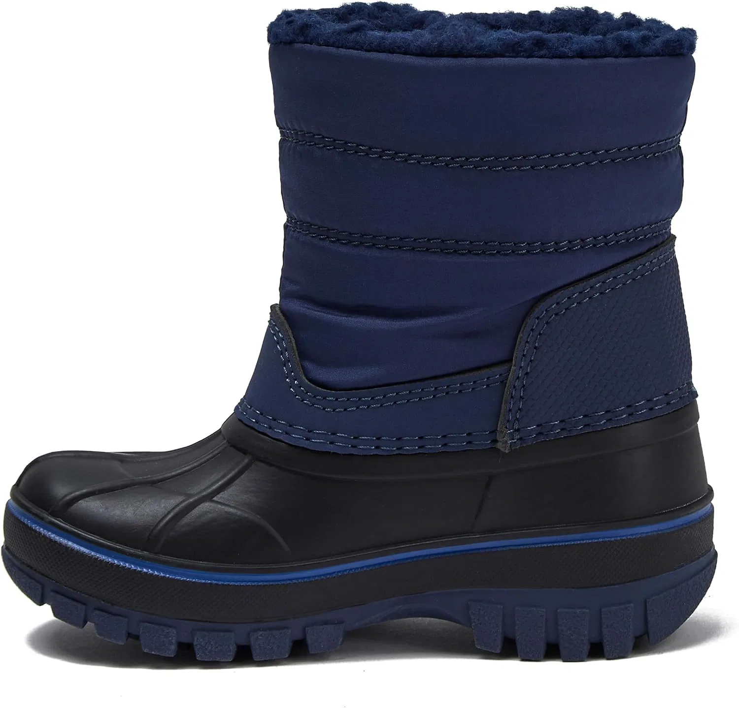 Детские зимние сапоги для девочек и мальчиков Flurry Waterproof Fleece Lands' End, Evening Cobalt Blue — фото 4