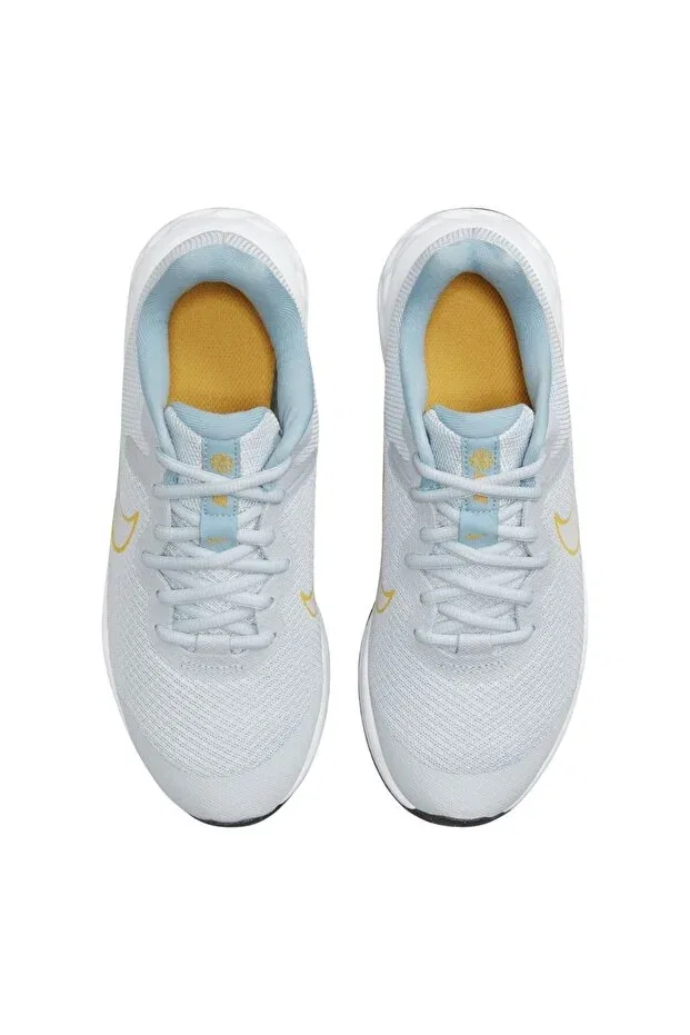 Детские кроссовки для девочек с принтом Revolution 6 Road Running (GS) Sneakers Nike, Ice Blue — фото 4