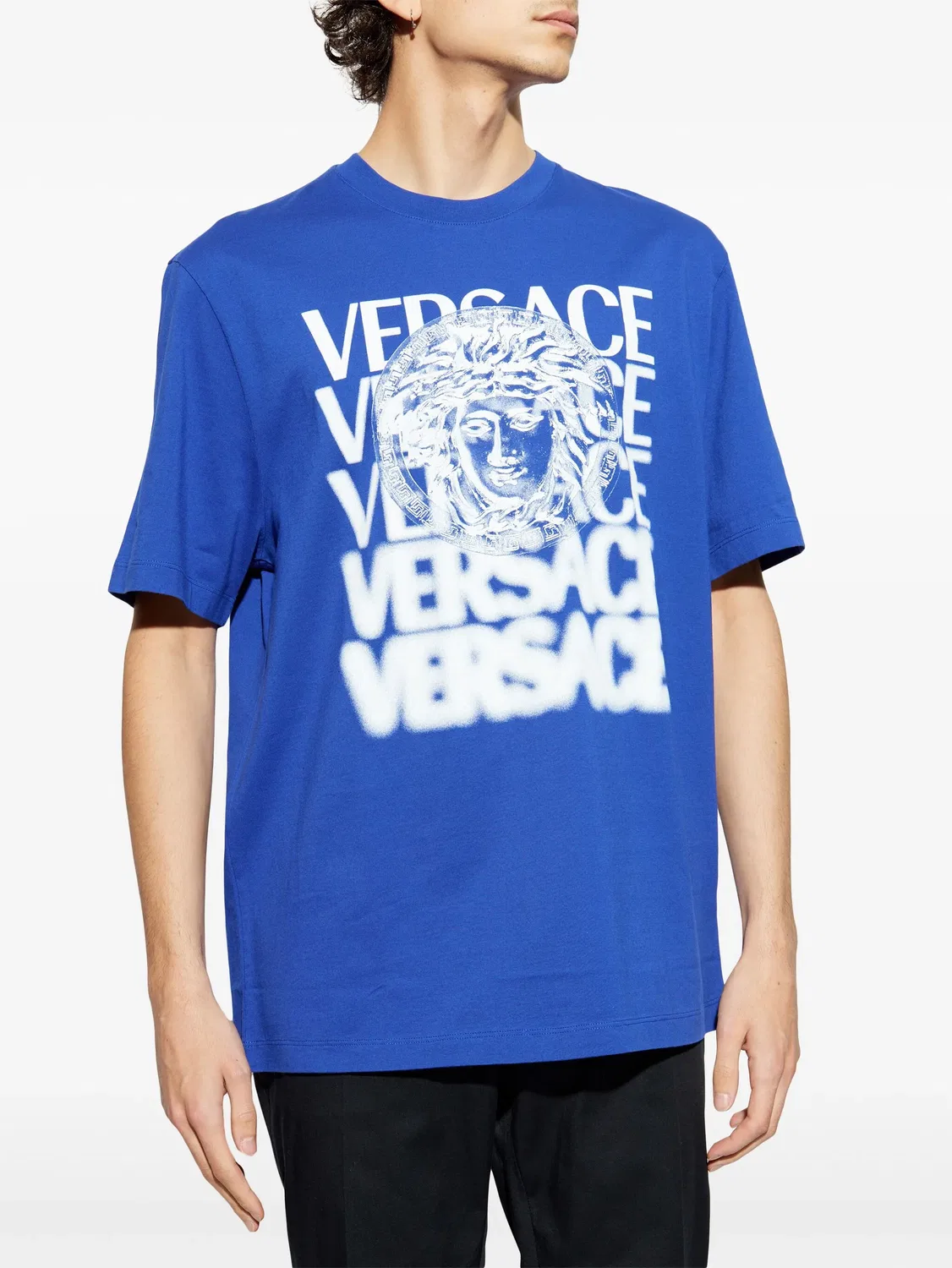 Versace Футболка Medusa Medallion Синий — фото 4