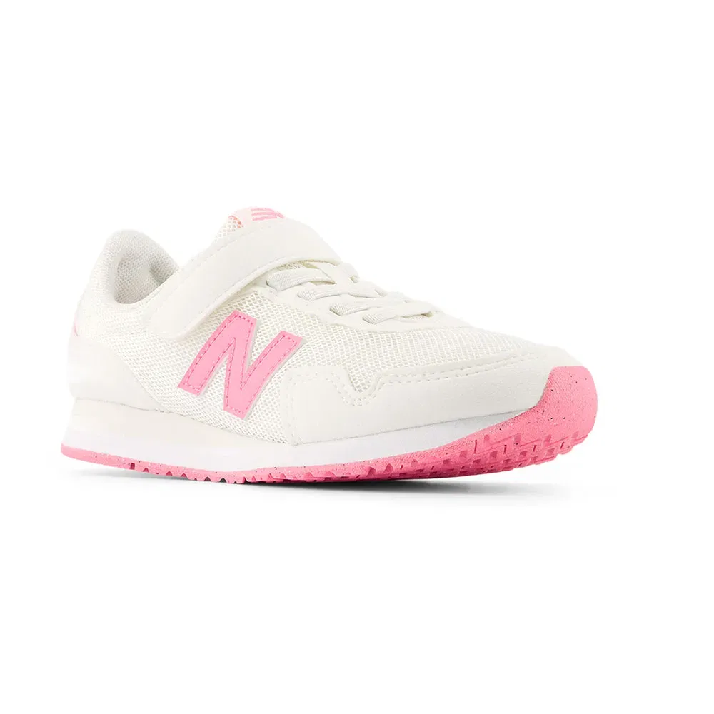 Детские кроссовки для девочек с липучкой New balance 323 Hook & Loop PS, White — фото 2