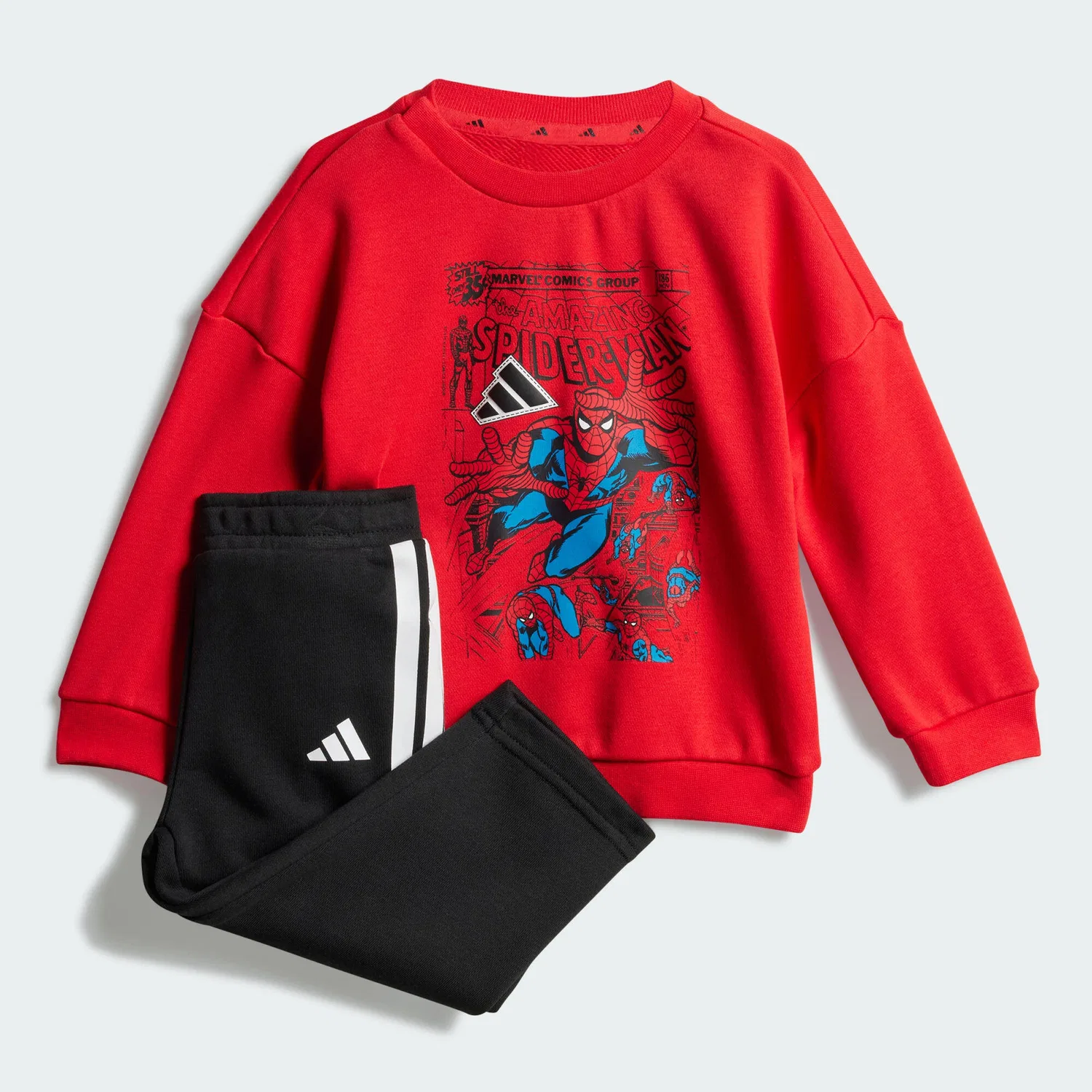 Детский спортивный костюм Spider-Man Adidas, Hellrot Weiss