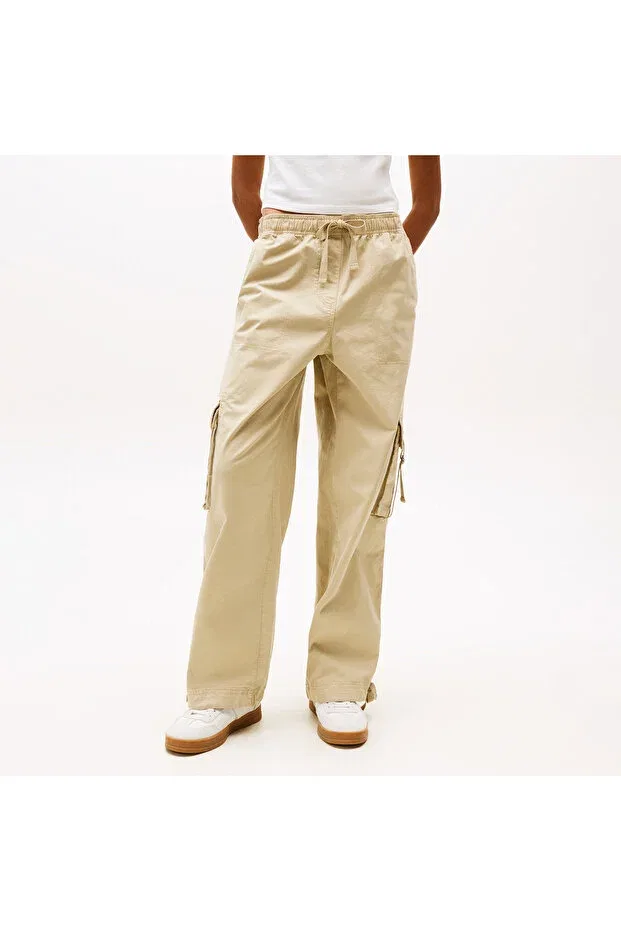 Женские свободные брюки карго Tommy Hilfiger, Rbv Cream — фото 2