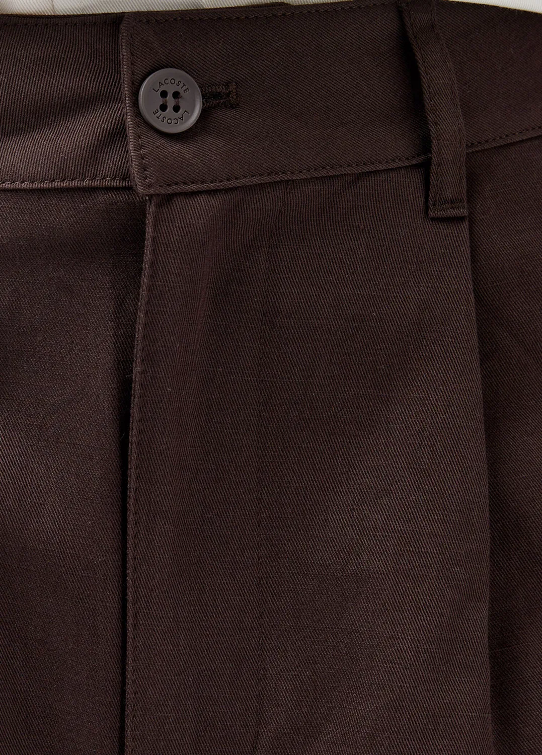 Брюки женские Lacoste Relaxed Fit, коричневые — фото 4